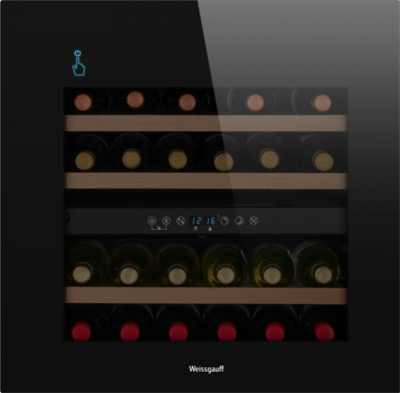 Встраиваемый винный шкаф Weissgauff WWCI-36 DB DualZone 431601