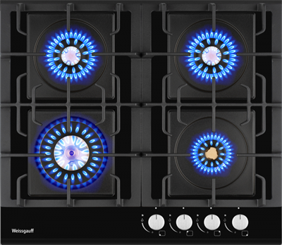 Газовая варочная панель Weissgauff HGG 6445 BL Volcano Burner 432360