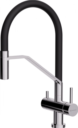 Omoikiri Akeno-C-BL, смеситель, хром/черный 4994543