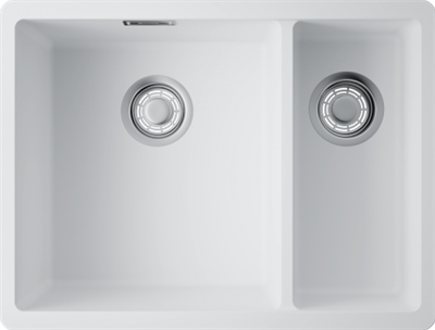 Omoikiri Kata 55-2-U-WH, мойка, гранит, белый 4997526