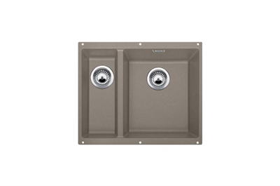 Blanco Subline 340/160-U, мойка, гранит, серый беж (чаша справа) 523565