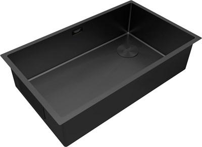 Мойка из нержавеющей стали Paulmark NEXT 74 UNI, мойка, нержавеющая сталь, черный матовый pm217444-mbn