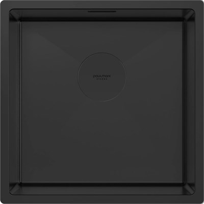 Мойка из нержавеющей стали Paulmark NEXT 44 UNI, мойка, нержавеющая сталь, матовый черный pm214444-mbn