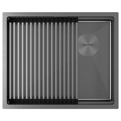 Paulmark NEXT-PRO 54 UNI, мойка, нержавеющая сталь, вороненая сталь pm705445-gm