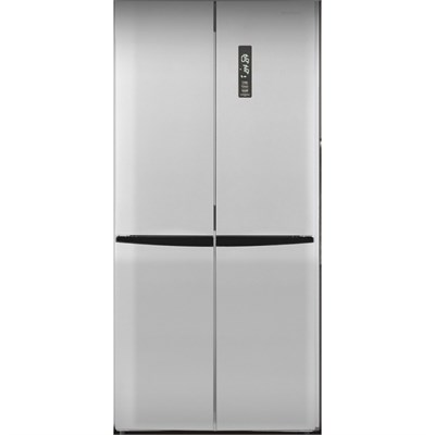 Трехкамерный холодильник отдельностоящий Hyundai CM45083F нержавеющая сталь 2031384