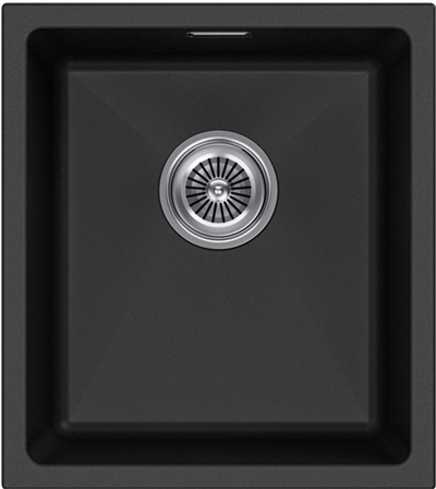 Мойка гранитная Paulmark LUMI 41UNI, мойка, гранит, черный lu41-bl