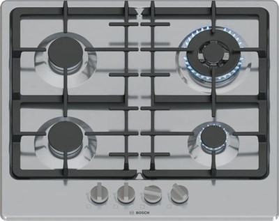 Варочная панель газовая Bosch PGH6B5K90R, нержавеющая сталь pgh6b5k90r