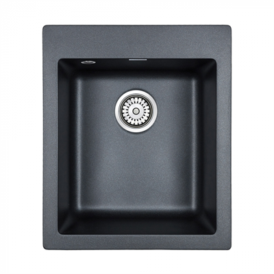 Мойка гранитная Paulmark KANTE 40, мойка, гранит, черный металлик pm104249-blm