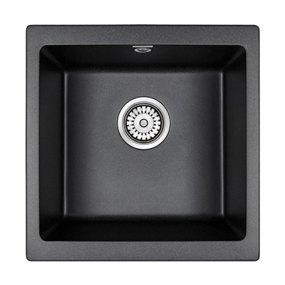 Мойка гранитная Paulmark GERA 50, мойка, гранит, черный металлик pm104546-blm