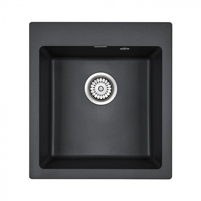 Мойка гранитная Paulmark KANTE 45, мойка, гранит, черный pm104651-bl