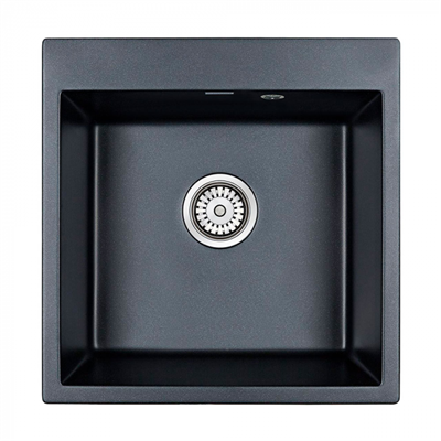 Мойка гранитная Paulmark KANTE 50, мойка, гранит, черный металлик pm105152-blm