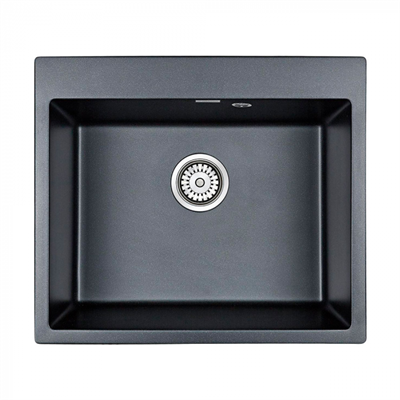 Мойка гранитная Paulmark KANTE 60, мойка, гранит, черный металлик pm106052-blm