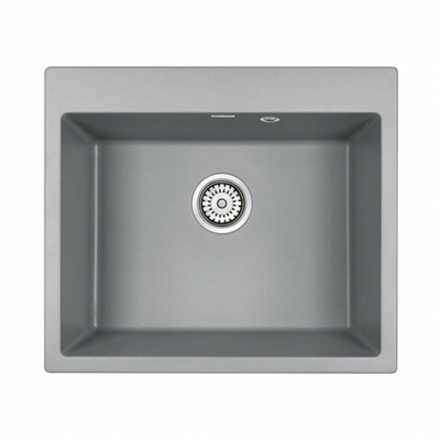 Мойка гранитная Paulmark KANTE 60, мойка, гранит, серый металлик pm106052-grm