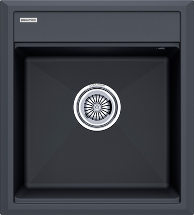 Мойка гранитная Paulmark STEPIA 45, мойка, гранит, антрацит pm114651-an