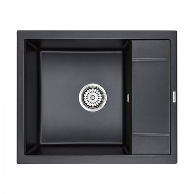 Мойка гранитная Paulmark FLUGEN 50-600, мойка, гранит, черный металлик pm216050-blm