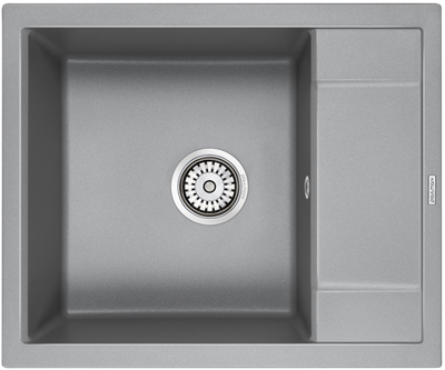 Мойка гранитная Paulmark FLUGEN 50-600, мойка, гранит, серый металлик pm216050-grm