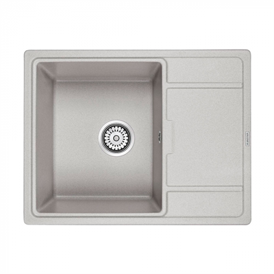 Мойка гранитная Paulmark FLUGEN 50-650, мойка, гранит, серый pm216550-gr