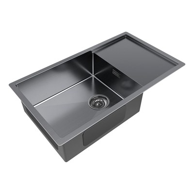 Мойка из нержавеющей стали Paulmark GERBERG 78F UNI, мойка, нержавеющая сталь, вороненая сталь pm217844-gm