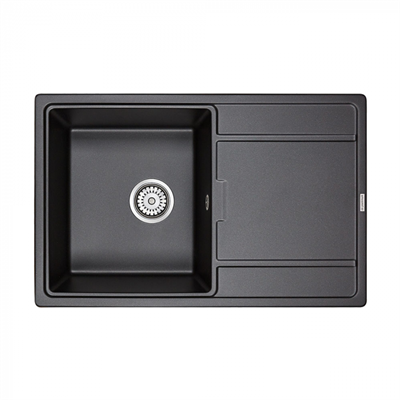 Мойка гранитная Paulmark FLUGEN 50-780, мойка, гранит, черный pm217850-bl