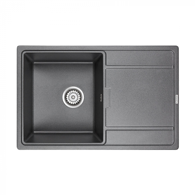 Мойка гранитная Paulmark FLUGEN 50-780, мойка, гранит, графит pm217850-dg