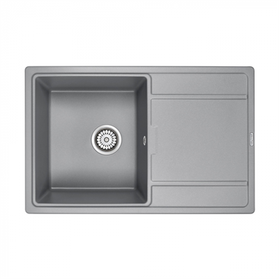 Мойка гранитная Paulmark FLUGEN 50-780, мойка, гранит, серый металлик pm217850-grm