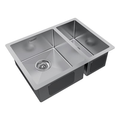 Мойка из нержавеющей стали Paulmark GERBERG 59/2S UNI, мойка, нержавеющая сталь брашированная, левая pm225944-bsl