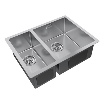 Мойка из нержавеющей стали Paulmark GERBERG 59/2S UNI, мойка, нержавеющая сталь брашированная, правая pm225944-bsr