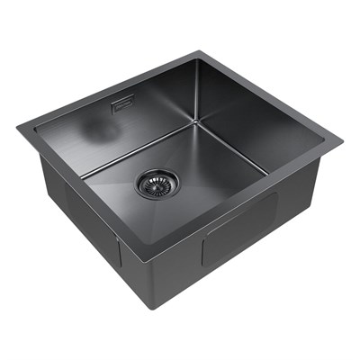 Мойка из нержавеющей стали Paulmark GERBERG 48 UNI, мойка, нержавеющая сталь, вороненая сталь pm254844-gm