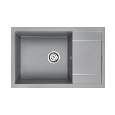 Мойка гранитная Paulmark FLUGEN 60, мойка, гранит, серый металлик pm317850-grm