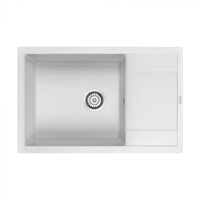 Мойка гранитная Paulmark FLUGEN 60, мойка, гранит, белый pm317850-wh