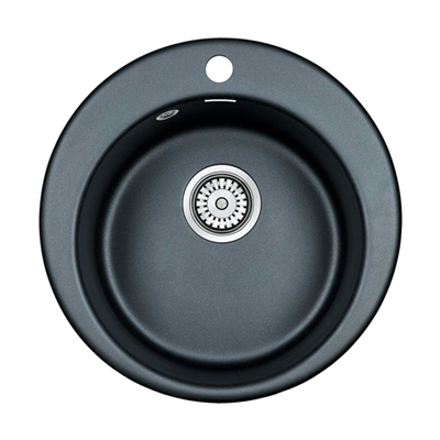 Мойка гранитная Paulmark GELEGEN 50, мойка, гранит, черный металлик pm404800-blm