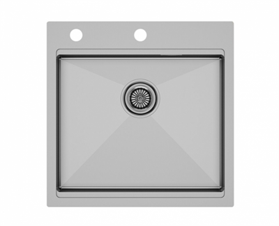 Мойка из нержавеющей стали Paulmark KRONER-PRO 51, мойка, нерж. сталь брашированная + ADVANCE, коландер, нерж. сталь браширов. pm705151-bs+a405-bs