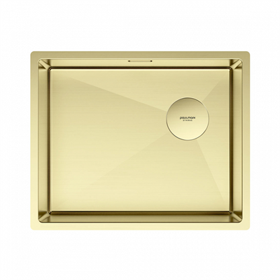 Мойка из нержавеющей стали Paulmark NEXT-SKEW 54 UNI, мойка, нержавеющая сталь, светлое золото pm885444-lg