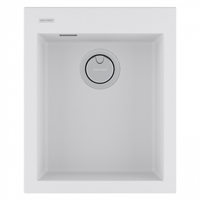 Мойка гранитная Paulmark DECORATION 41, мойка, гранит, белый pm934150-wh