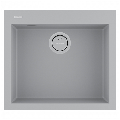 Мойка гранитная Paulmark DECORATION 56, мойка, гранит, серый pm935650-ugr