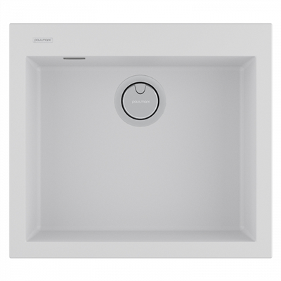Мойка гранитная Paulmark DECORATION 56, мойка, гранит, белый pm935650-wh