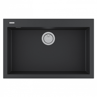 Мойка гранитная Paulmark DECORATION 76, мойка, гранит, антрацит pm937650-an