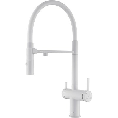 Paulmark GRAVITY, смеситель, белый, белый шланг gr213888-wh