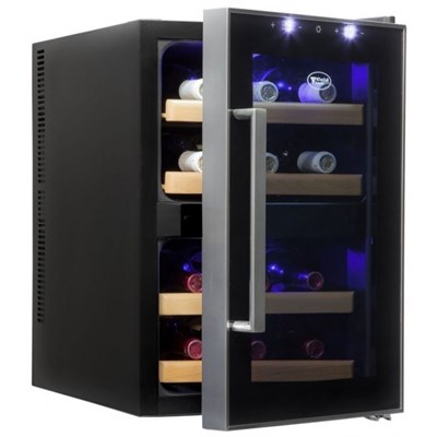 ColdVine С12-TBF2 винный шкаф отдельностоящий, 33 л, 534х340х510 мм, черный 130039