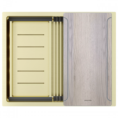 Мойка Paulmark NEXT-MULTI SINK 54 UNI PM785445-LG светлое золото pm785445-lg