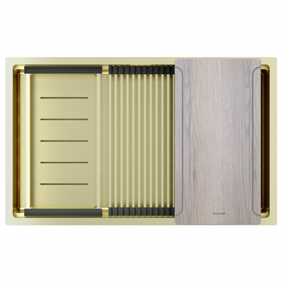 Мойка Paulmark NEXT-MULTI SINK 74 UNI PM787445-LG светлое золото pm787445-lg