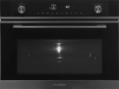 Электрический духовой шкаф Hyundai HMEO 6540 DX черный/графитовый hmeo 6540 dx