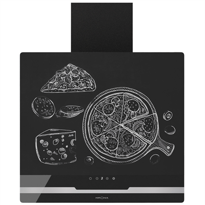 Каминная вытяжка Krona Domenika 600 Black/inox S ка-00005478 - фото 49940