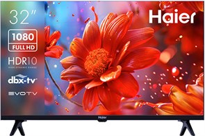 32" HAIER 32 Smart TV S2, FULL HD, черный, СМАРТ ТВ, Android TV dh1u67d04ru
