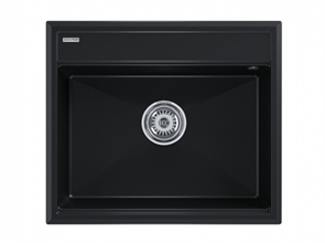 Кухонная мойка Paulmark STEPIA-590 черный металлик pm115951-blm