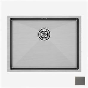 Кухонная мойка Paulmark NEXT-580 вороненная сталь (PM215844-GM) pm215844-gm