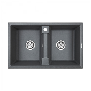 Кухонная мойка Paulmark TANDEM 80/2 PM238150-DG графит pm238150-dg