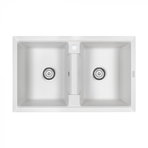 Кухонная мойка Paulmark TANDEM 80/2 PM238150-WH белый pm238150-wh