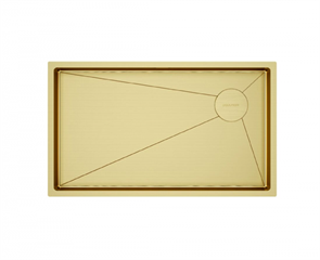 Мойка Paulmark NEXT-SKEW 740 PM887444-BG брашированное золото pm887444-bg