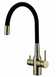 Смеситель для кухни Paulmark Salix бронза/белый Sa213419-BRw sa213419-br
